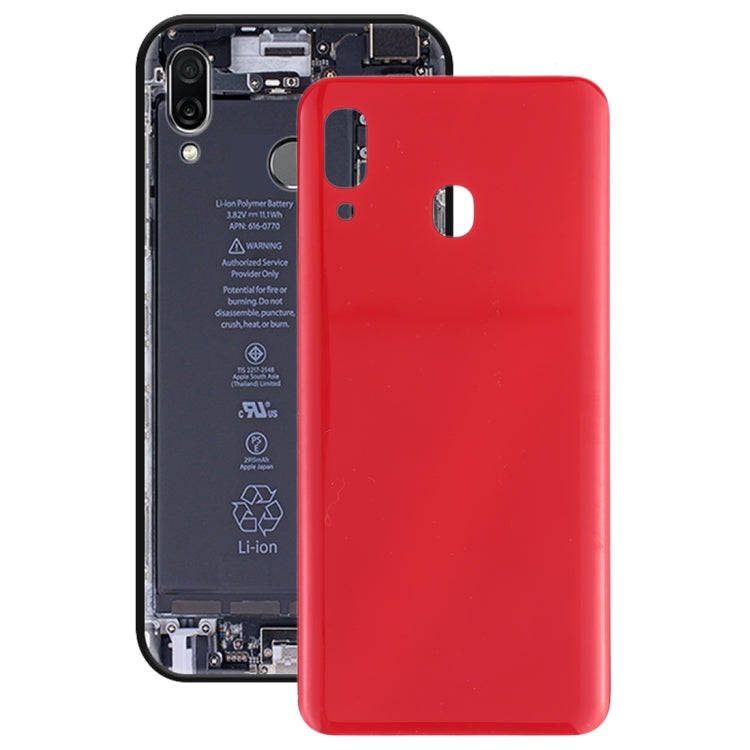Coque Arrière de Batterie pour Samsung Galaxy A30 SM-A305F / DS A305FN / DS A305G / DS A305GN / DS (Rouge)