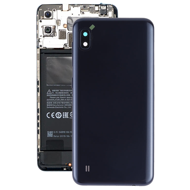 Coque arrière de batterie avec objectif d'appareil photo et touches latérales pour Samsung Galaxy A10 SM-A105F / DS SM-A105G / DS (Noir)
