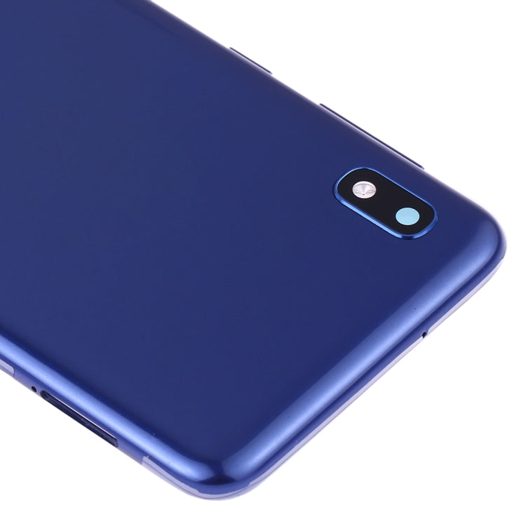 Coque arrière de batterie avec objectif d'appareil photo et touches latérales pour Samsung Galaxy A10 SM-A105F / DS SM-A105G / DS (Bleu)