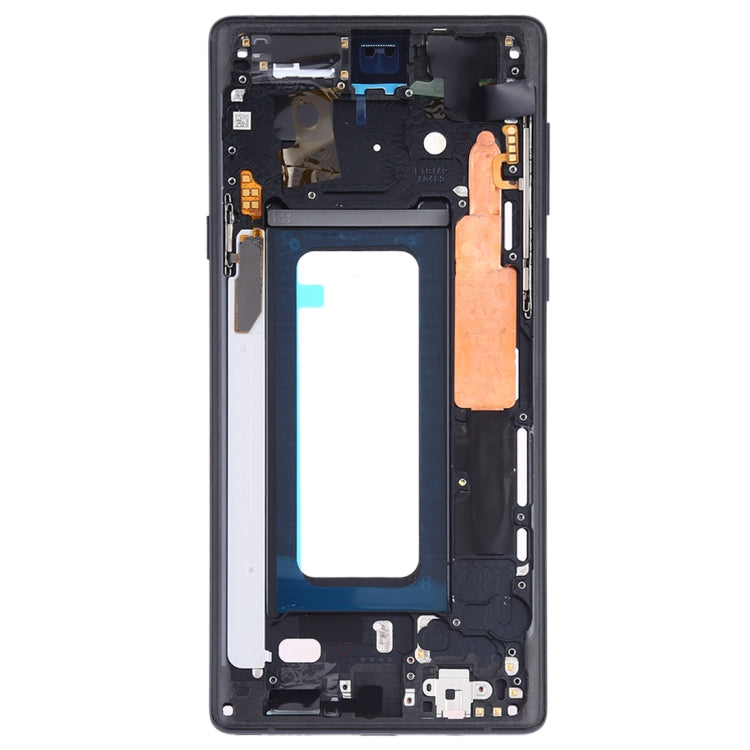 Placa de Marco Intermedio con teclas laterales para Samsung Galaxy Note 9 SM-N960F / DS SM-N960U SM-N9600 / DS (Negro)