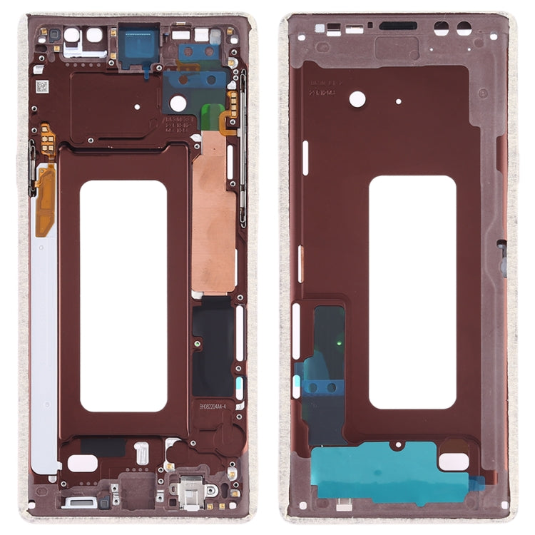 Placa de Marco Medio con teclas laterales para Samsung Galaxy Note 9 SM-N960F / DS SM-N960U SM-N9600 / DS (Dorado)