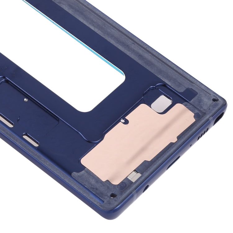 Plaque de cadre intermédiaire avec touches latérales pour Samsung Galaxy Note 9 SM-N960F / DS SM-N960U SM-N9600 / DS (Bleu)