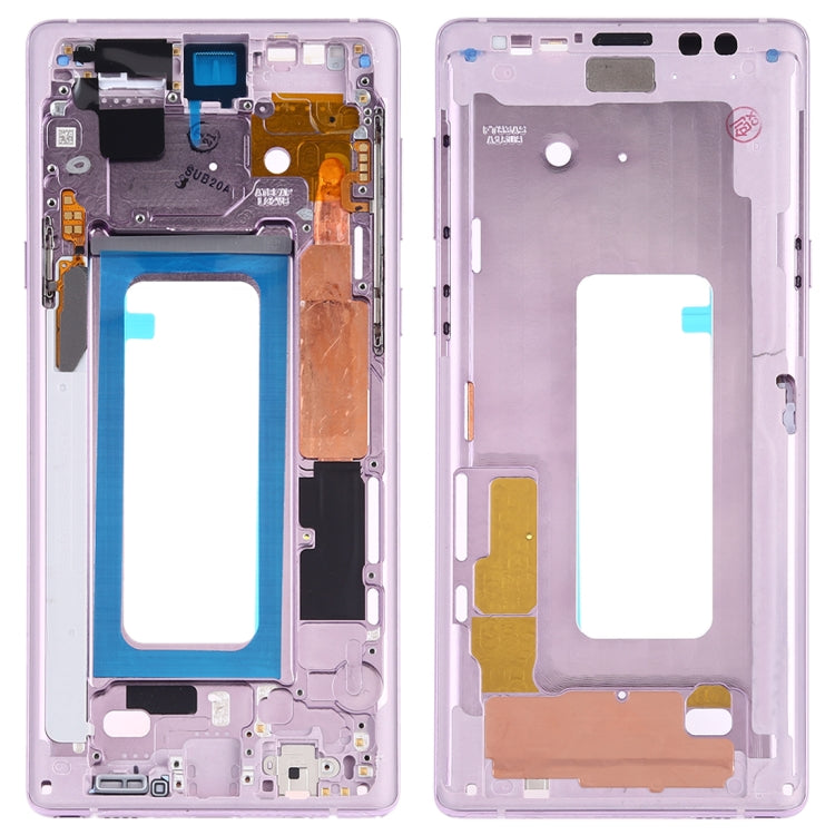 Plaque de cadre intermédiaire avec touches latérales pour Samsung Galaxy Note 9 SM-N960F / DS SM-N960U SM-N9600 / DS (Violet)
