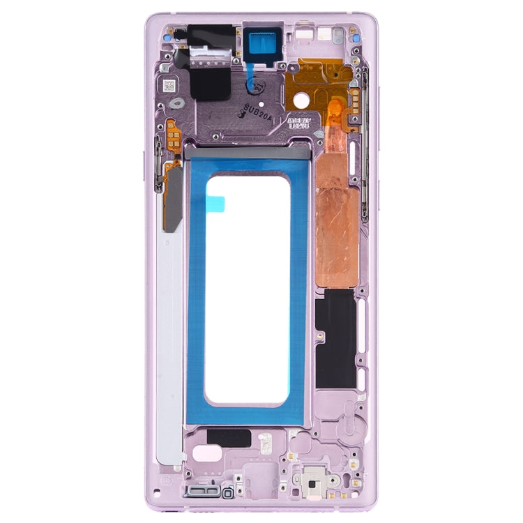 Placa de Marco Medio con teclas laterales para Samsung Galaxy Note 9 SM-N960F / DS SM-N960U SM-N9600 / DS (Morado)