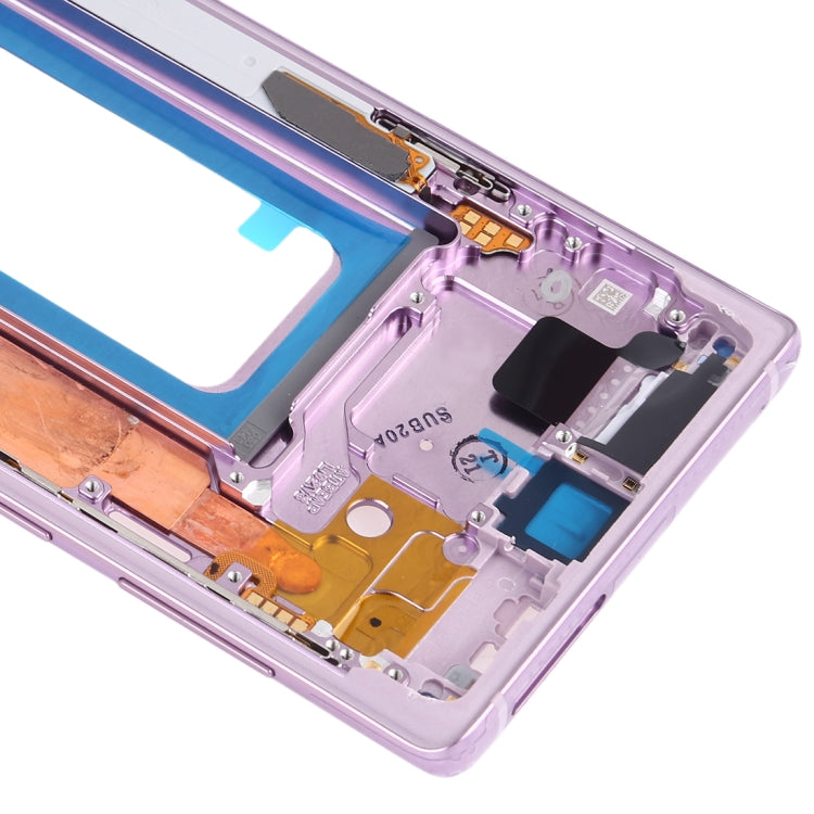 Plaque de cadre intermédiaire avec touches latérales pour Samsung Galaxy Note 9 SM-N960F / DS SM-N960U SM-N9600 / DS (Violet)