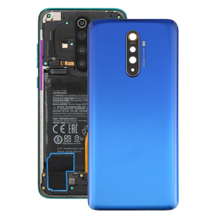 Couvercle arrière de batterie d'origine avec couvercle d'objectif d'appareil photo pour Oppo Realme X2 Pro (bleu)