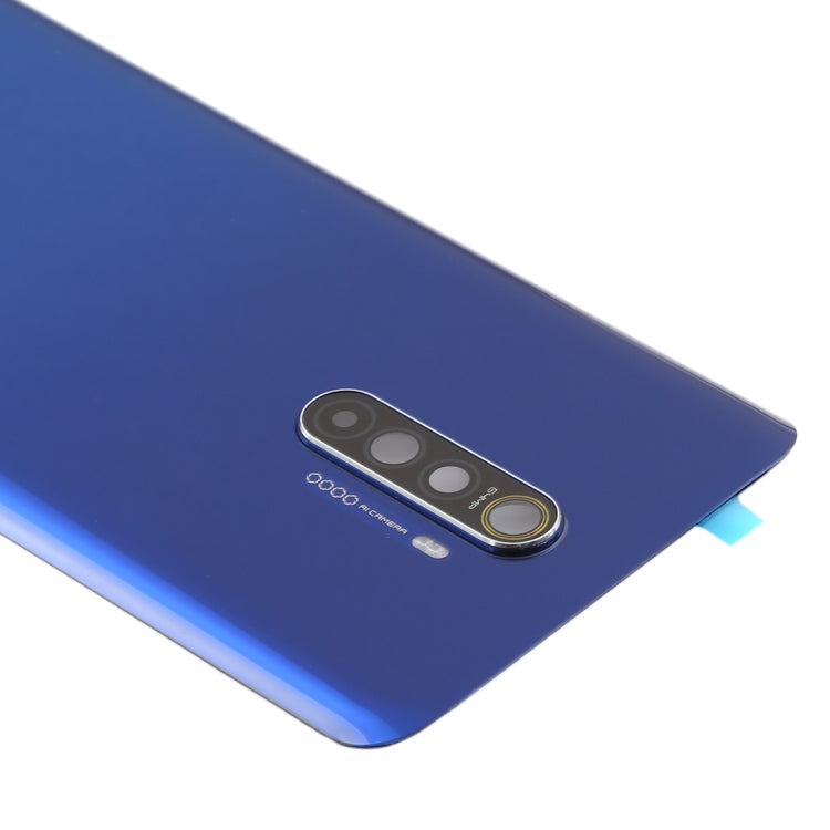 Couvercle arrière de batterie d'origine avec couvercle d'objectif d'appareil photo pour Oppo Realme X2 Pro (bleu)
