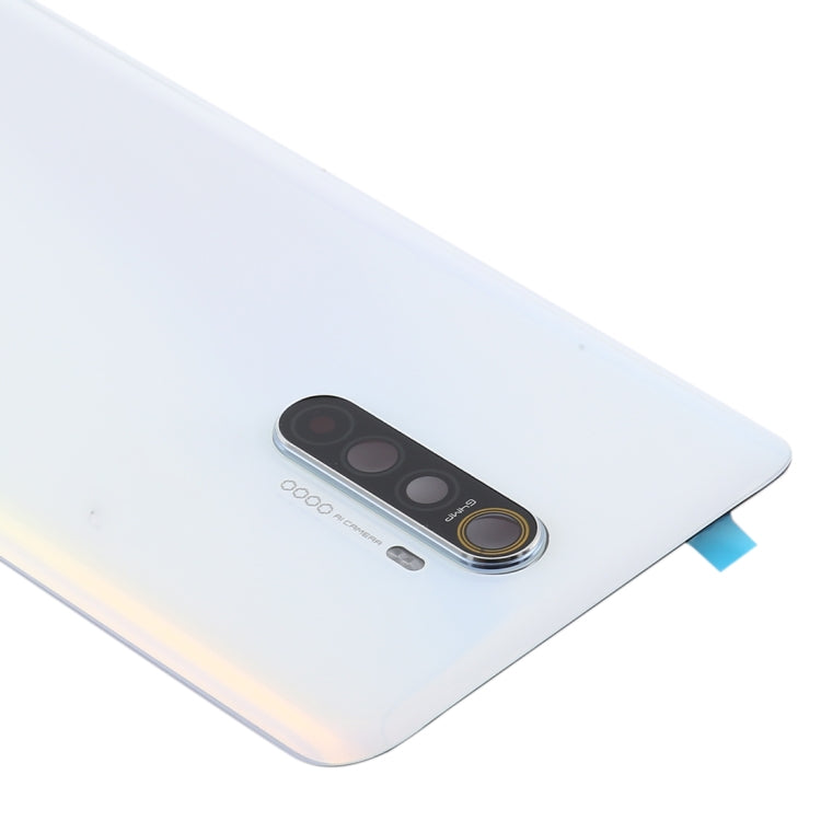 Original Battery Back Cover with Camera Lens Cover for Oppo Realme X2 Pro (White)