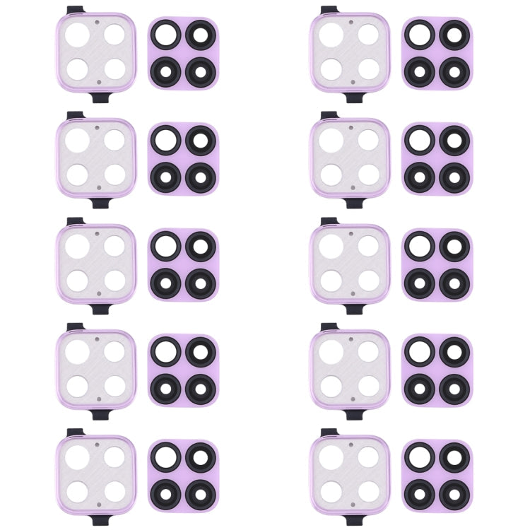 10 caches d'objectif d'appareil photo pour Huawei Nova 6 SE (violet)