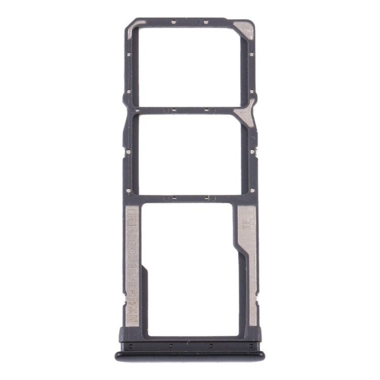SIM Card Tray + SIM Card Tray + Micro SD Card Tray for Xiaomi Redmi Note 8T / Redmi Note 8 (Black)