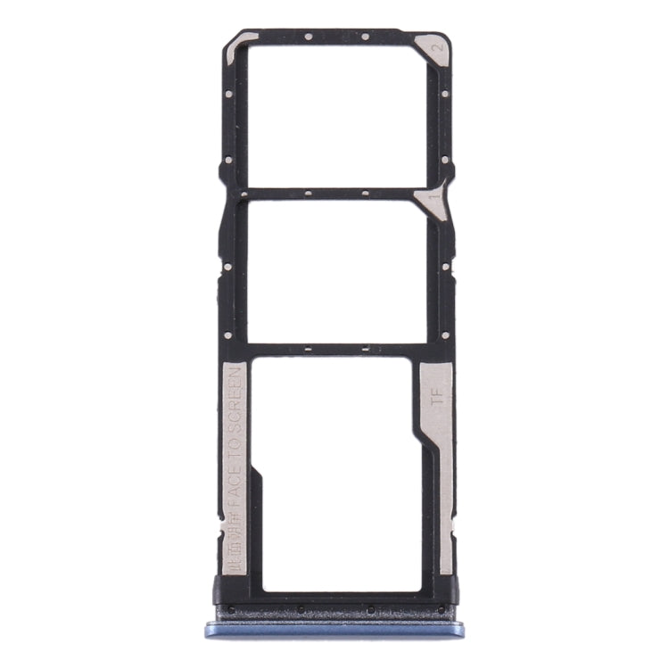 Tiroir Carte SIM + Tiroir Carte SIM + Tiroir Carte Micro SD pour Xiaomi Redmi Note 9S (Gris)