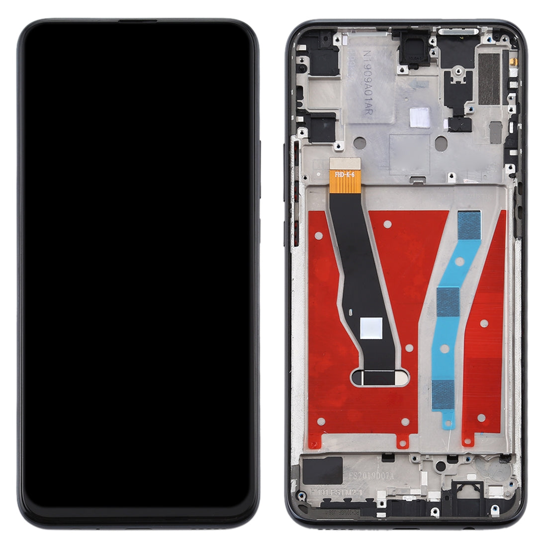 Pantalla Completa LCD + Tactil + Marco Huawei Y9 Prime (2019) Negro
