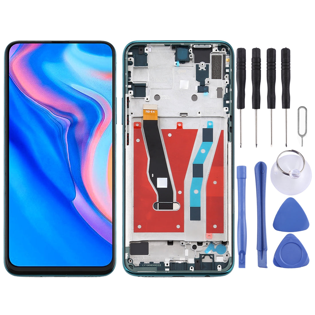 Full Screen LCD + Touch + Frame Huawei Y9 Prime (2019) Green