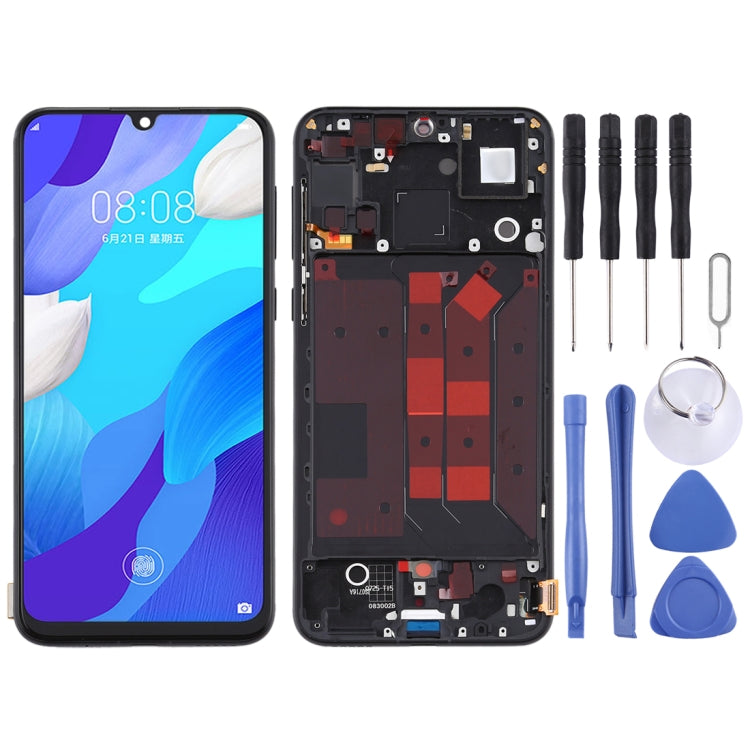 LCD Screen and Digitizer Full Assembly with Frame for Huawei Nova 5 Pro (Black)