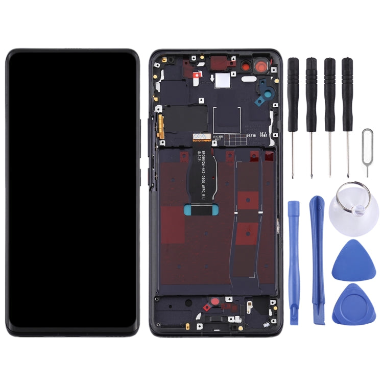 LCD Screen and Digitizer Full Assembly with Frame for Huawei Nova 7 Pro 5G (Black)