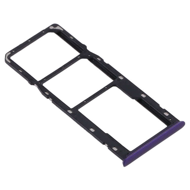 SIM Card Tray + SIM Card Tray + Micro SD Card Tray for Oppo Realme 5S (Purple)