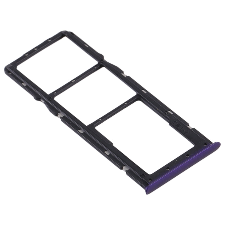 SIM Card Tray + SIM Card Tray + Micro SD Card Tray for Oppo Realme 5S (Purple)