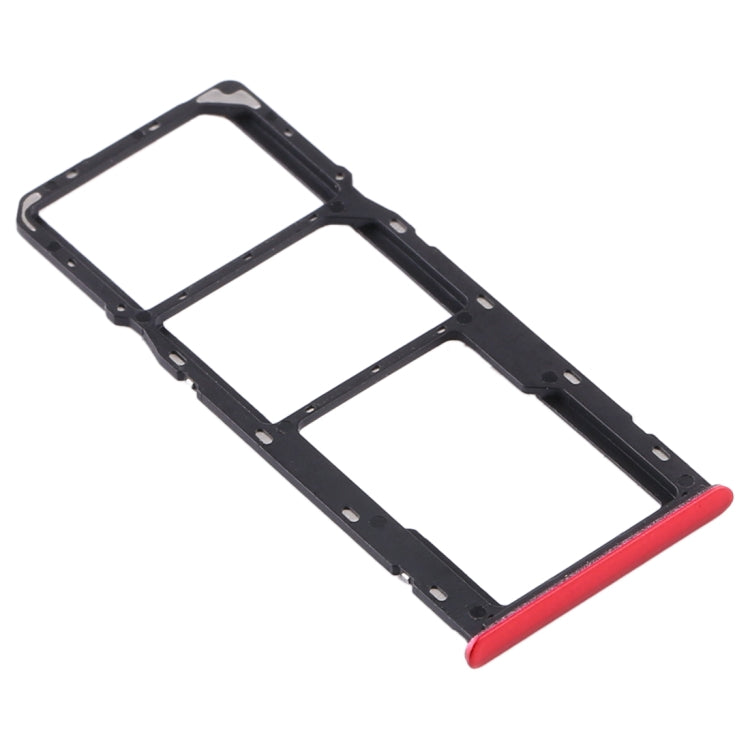 Tiroir Carte SIM + Tiroir Carte SIM + Tiroir Carte Micro SD pour Oppo Realme 5S (Rouge)