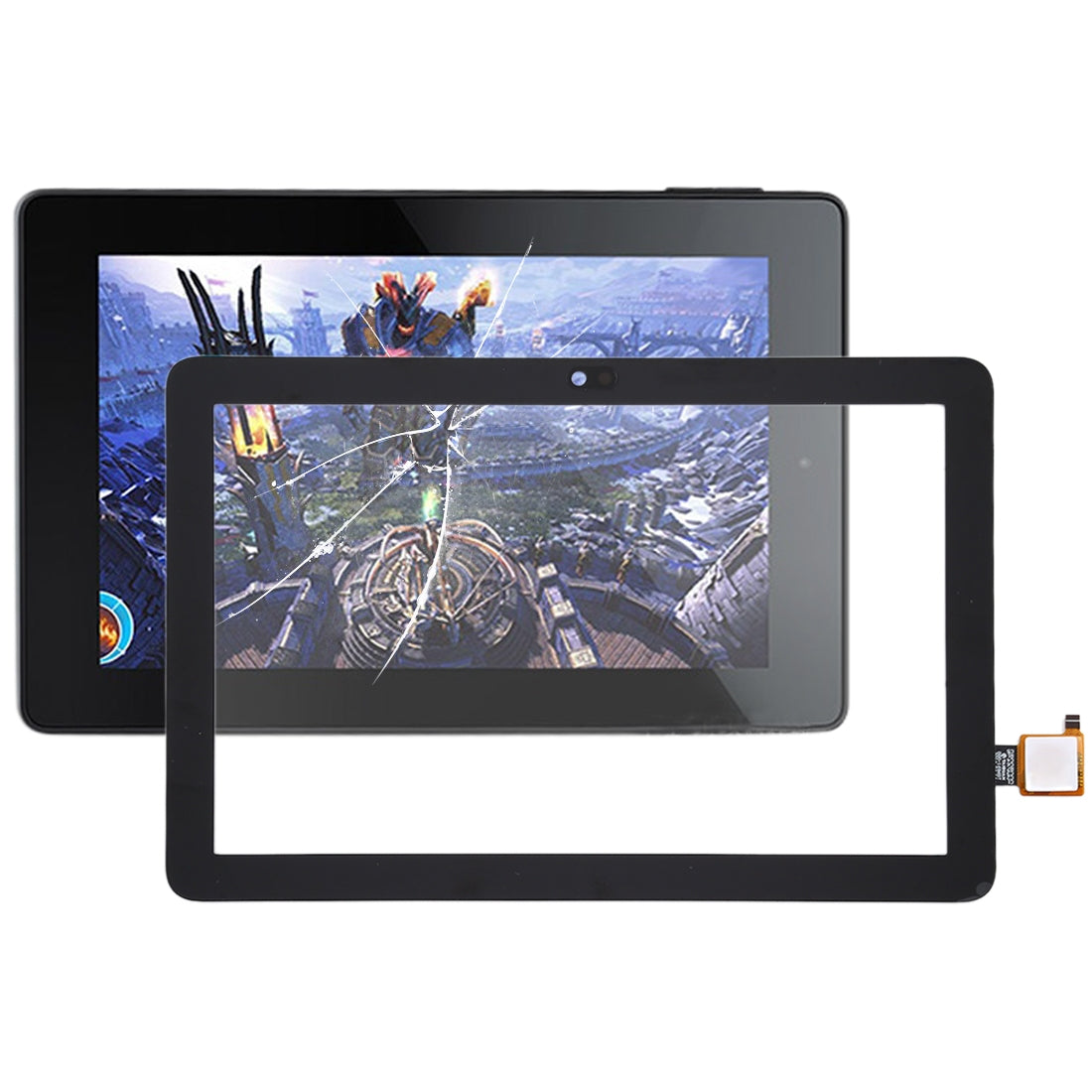 Numériseur d'écran tactile Amazon Kindle Fire HD 8 Plus (2020) Noir