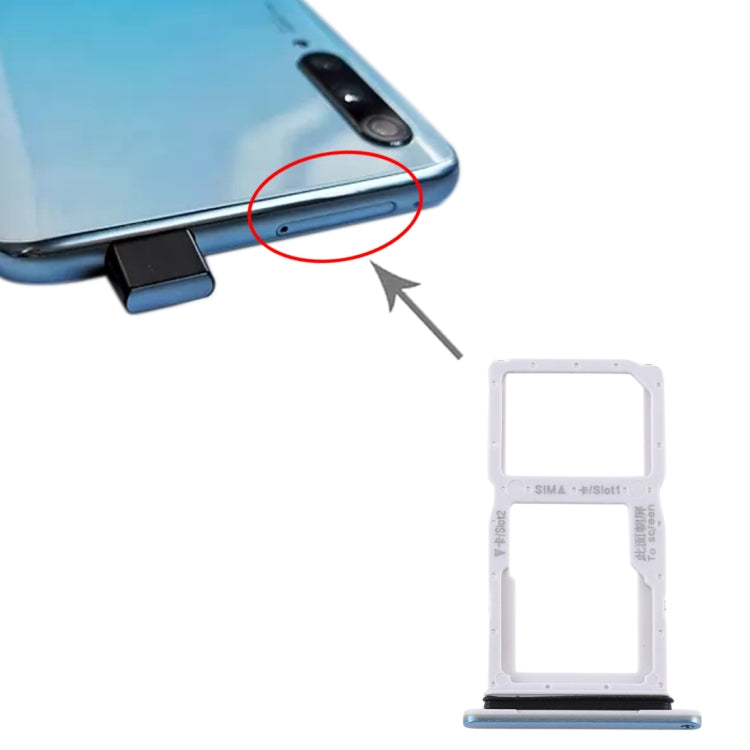 SIM Card Tray + SIM Card Tray / Micro SD Card Tray for Huawei Y9S 2020 (Light Blue)