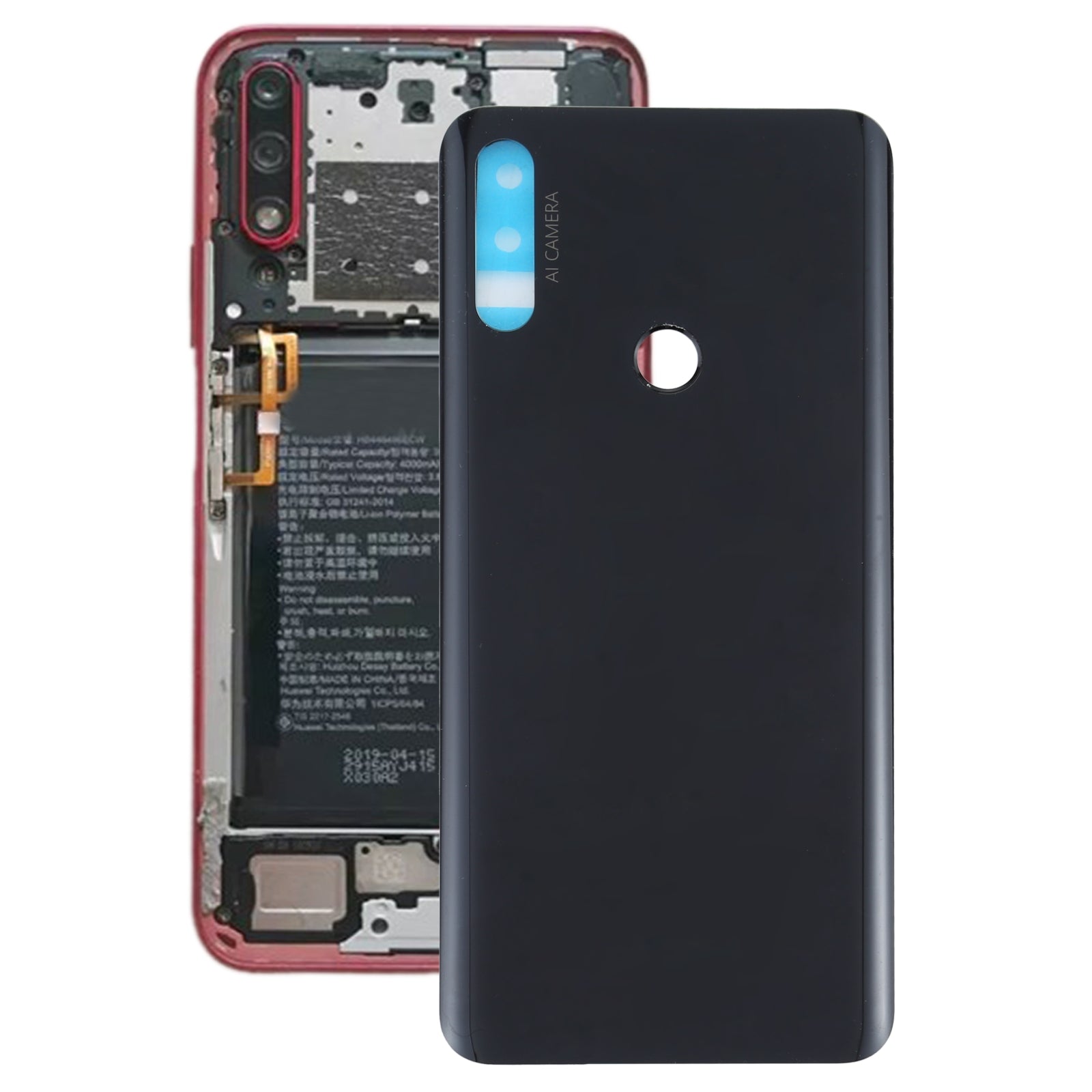 Cache Batterie Coque Arrière Huawei Honor 9X Global Noir