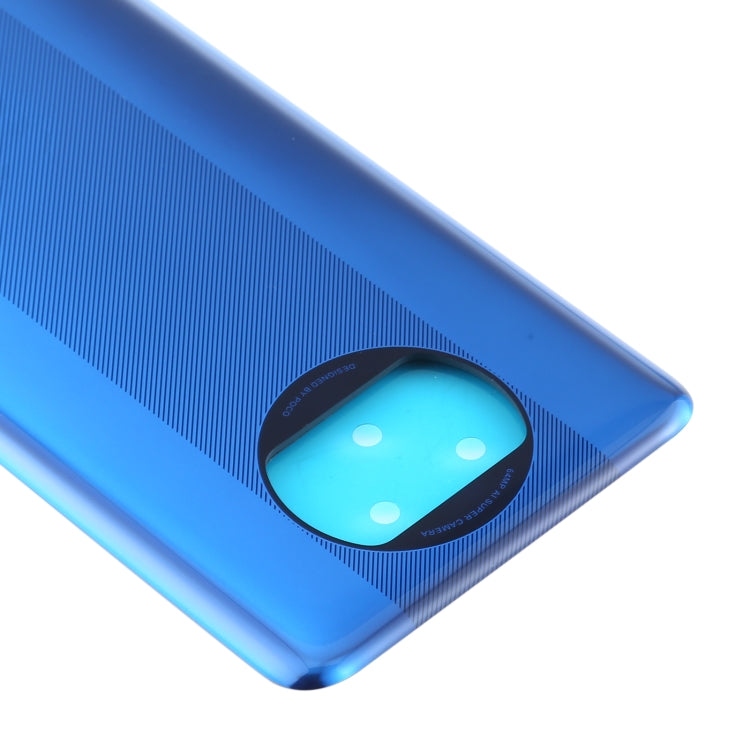 Tapa Trasera de Batería Original Para Xiaomi Poco X3 / Poco X3 NFC M2007J20CG / M2007J20CT (Azul)