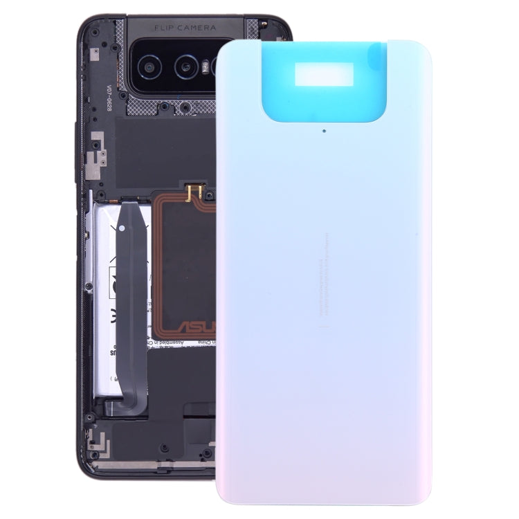 Back Glass Battery Cover for Asus Zenfone 7 ZS670KS (White)