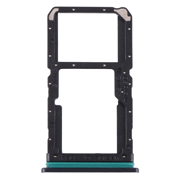 SIM Card Tray + SIM Card Tray / Micro SD Card Tray For Oppo Reno 2 PCKM70 PCKT00 PCKM00 CPH1907 (Black)