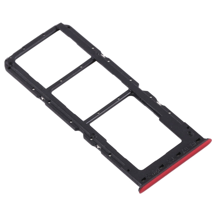 SIM Card Tray + SIM Card Tray + Micro SD Card Tray For Oppo A91 / F15 CPH2001 CPH2021 PCPM00 (Red)