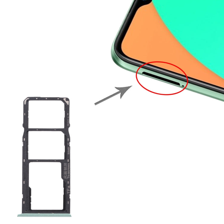 SIM Card Tray SIM Card Tray + Micro SD Card Tray For Oppo Realme C11 RMX2185 (Green)