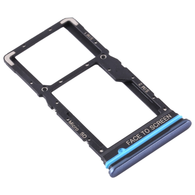 SIM Card Tray + SIM Card Tray / Micro SD Card Tray for Xiaomi MI 10T Lite 5G (Blue)