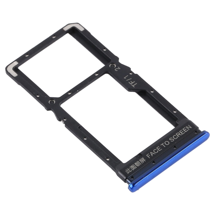 SIM Card Tray + SIM Card Tray / Micro SD Card Tray for Xiaomi Poco X3 / Poco X3 NFC (Blue)
