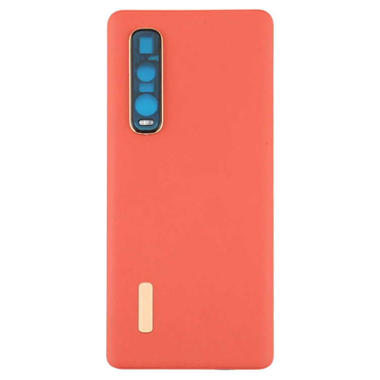 Original Leather Material Battery Back Cover For Oppo Find X2 Pro CPH2025 PDEM30