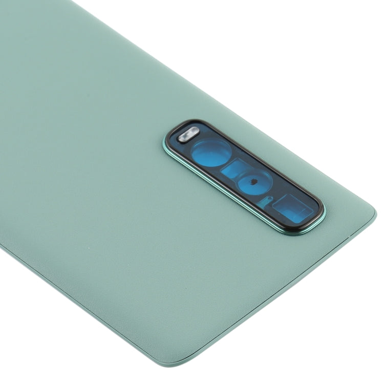 Original Leather Material Battery Back Cover for Oppo Find X2 Pro CPH2025 PDEM30 (Green)