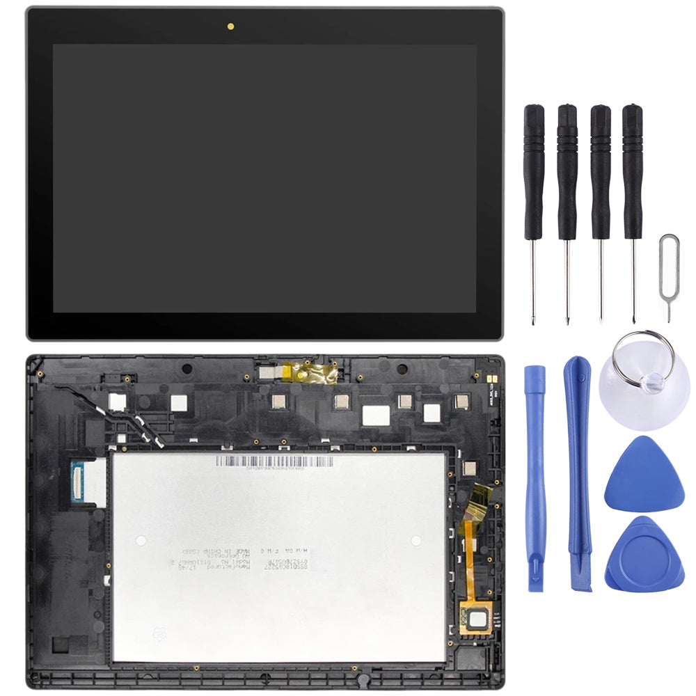 Ecran LCD + Tactile + Châssis Lenovo Tab 3 10 Plus ZA0Y ZA0X Noir