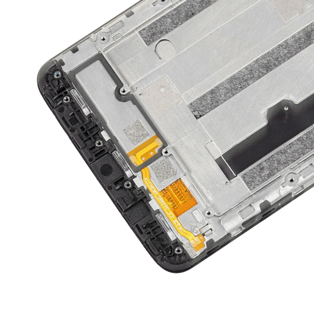 Ecran Complet LCD + Tactile + Châssis T-Mobile Revvl Plus c3701a Noir