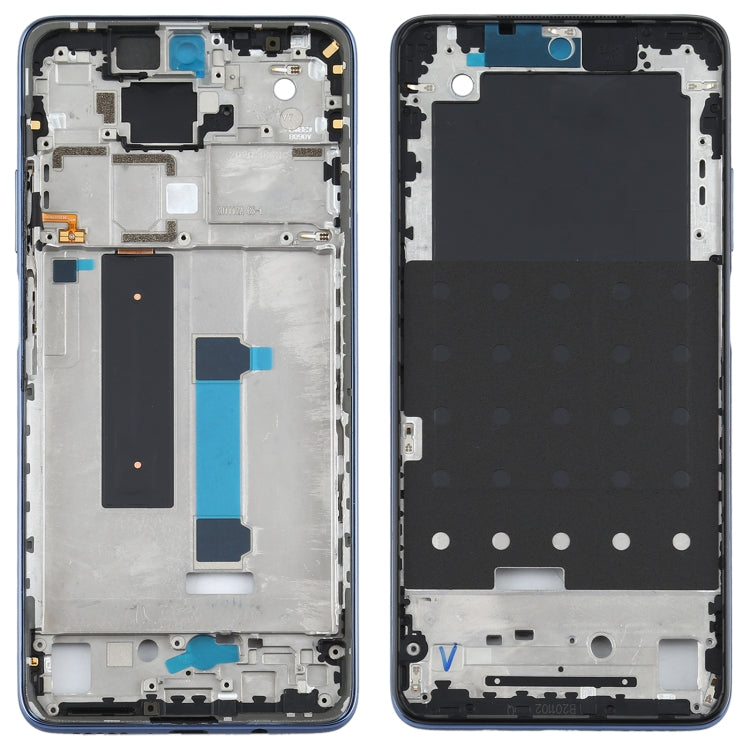 Placa de Bisel de Marco LCD de Carcasa Frontal Original Para Xiaomi MI 10T Lite 5G M2007J17G (Negro)