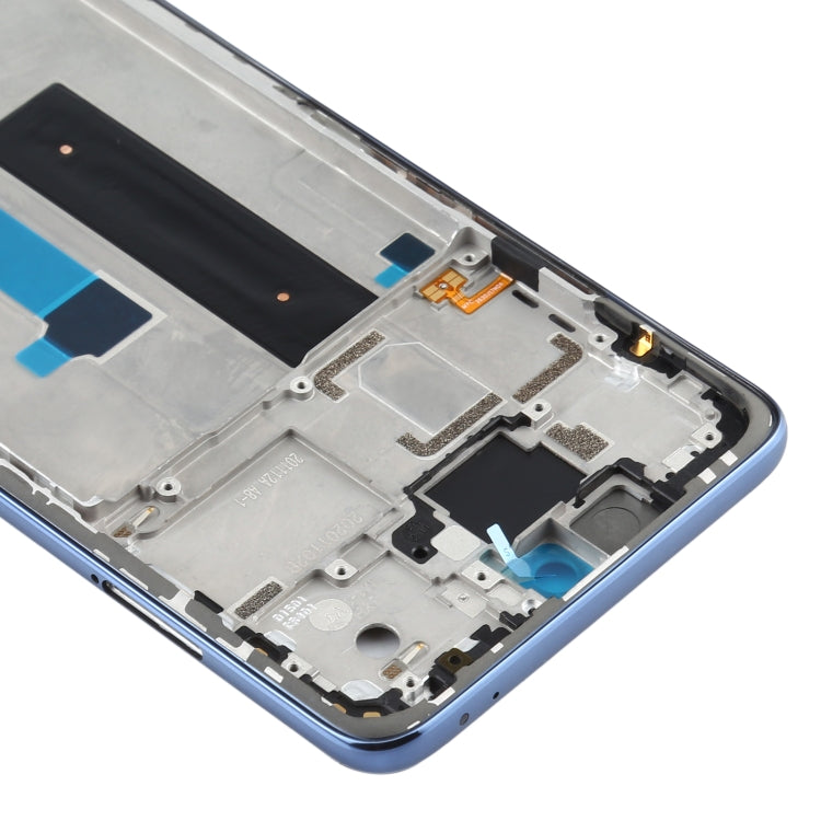 Placa de Bisel de Marco LCD de Carcasa Frontal Original Para Xiaomi Redmi Note 9 Pro 5G M2007J17C (Gris)