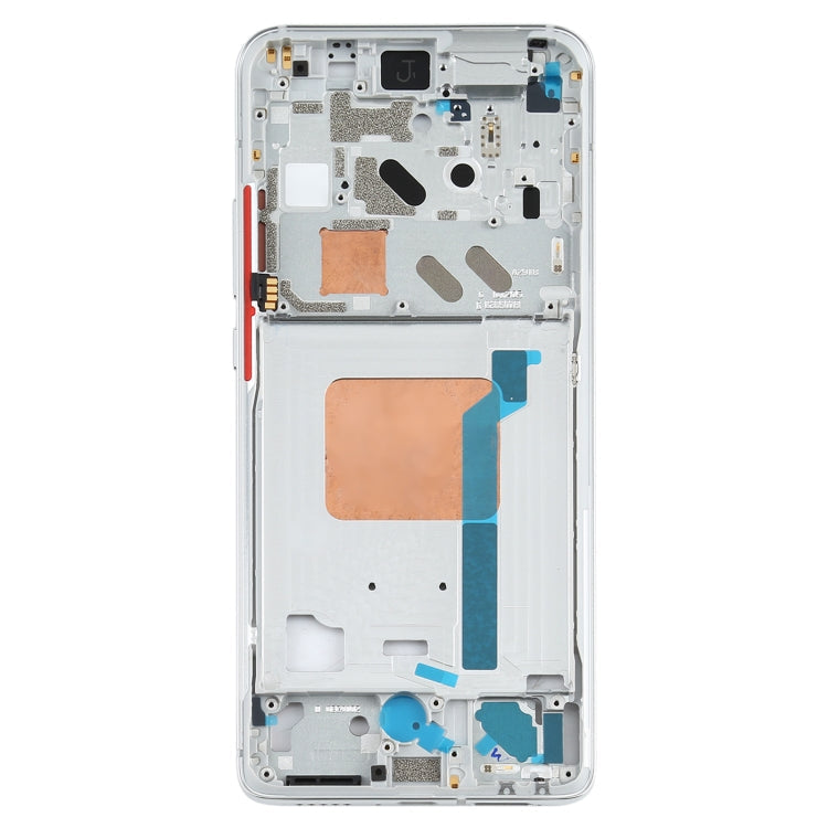 Placa de Bisel de Marco LCD de Carcasa Frontal Original Para Xiaomi Redmi K30 Ultra M2006J10C (Plata)