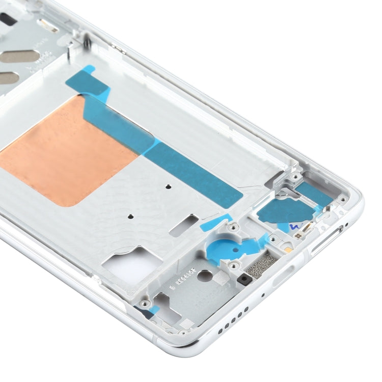 Plaque de lunette de cadre LCD de boîtier avant d'origine pour Xiaomi Redmi K30 Ultra M2006J10C (argent)