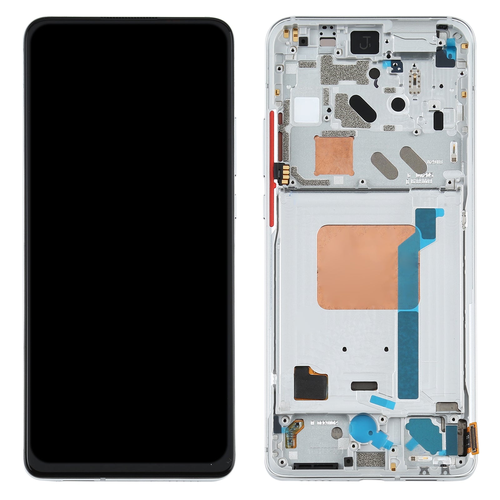 Pantalla Completa LCD + Tactil + Marco Xiaomi Redmi K30 Ultra M2006J10C Plateado
