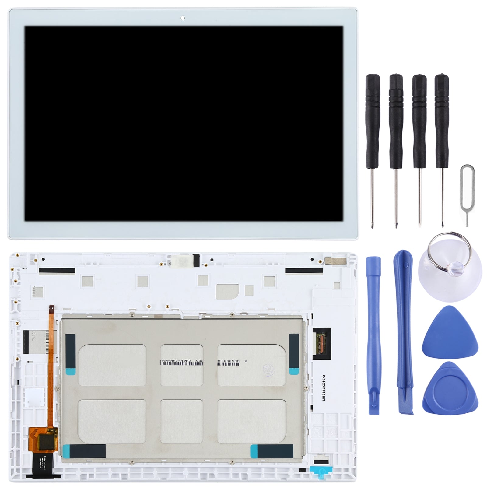 LCD Screen + Touch Digitizer + Frame Lenovo Tab 4 White