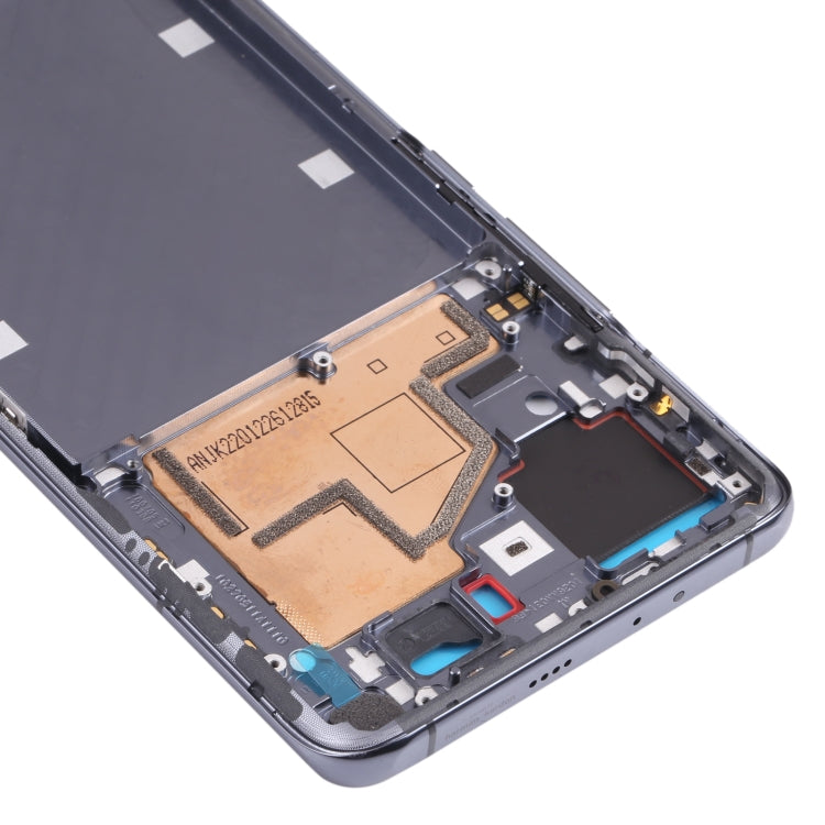 Placa de Bisel de Marco LCD de la Carcasa Delantera Original Para Xiaomi MI 11 (Negro)