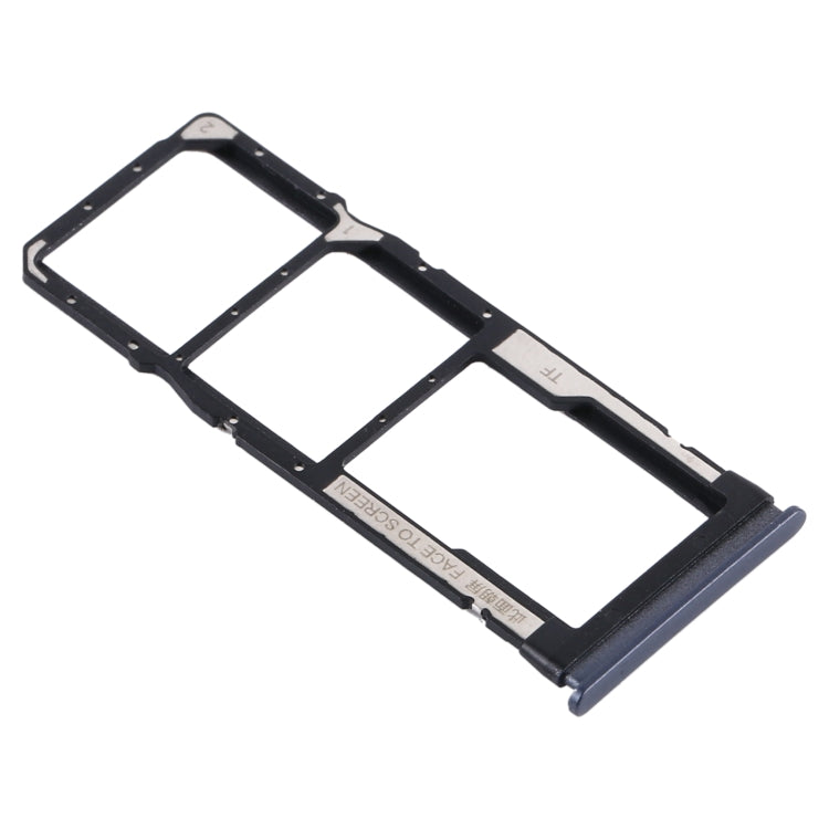 SIM Card Holder SIM Card Tray + Micro SD Card Tray For Xiaomi Redmi Note 9 5G / Redmi Note 9T M2007J22G M2007J22C (Black)