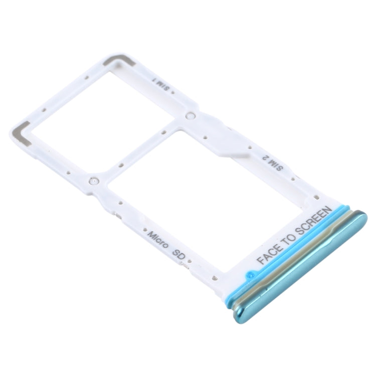 SIM Card Tray + SIM Card Tray / Micro SD Card Tray for Xiaomi Redmi Note 9 Pro 5G M2007J17C (Green)