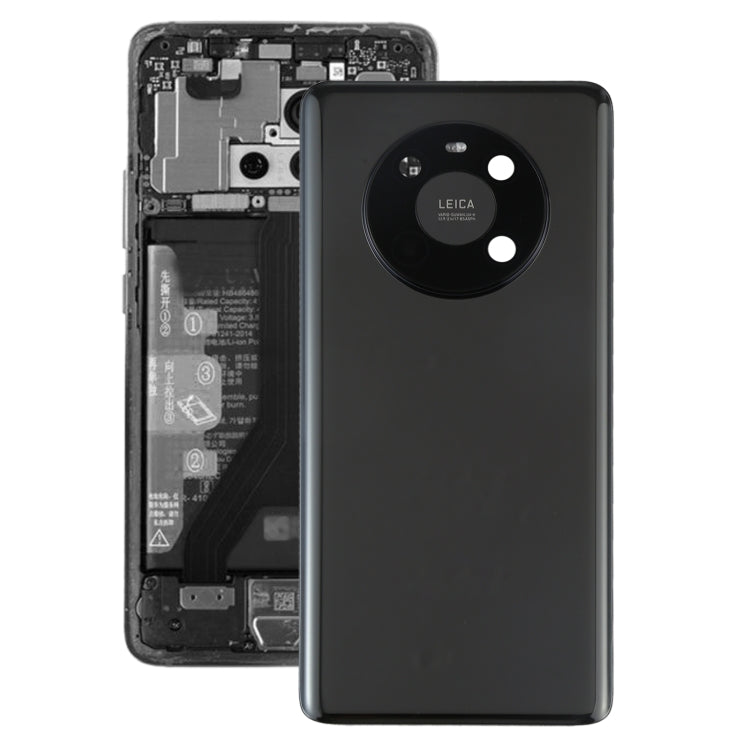 Original Battery Back Cover with Camera Lens Cover for Huawei Mate 40 (Black)