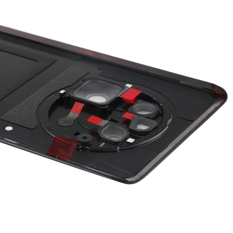 Couvercle arrière de batterie d'origine avec couvercle d'objectif d'appareil photo pour Huawei Mate 40 (noir)