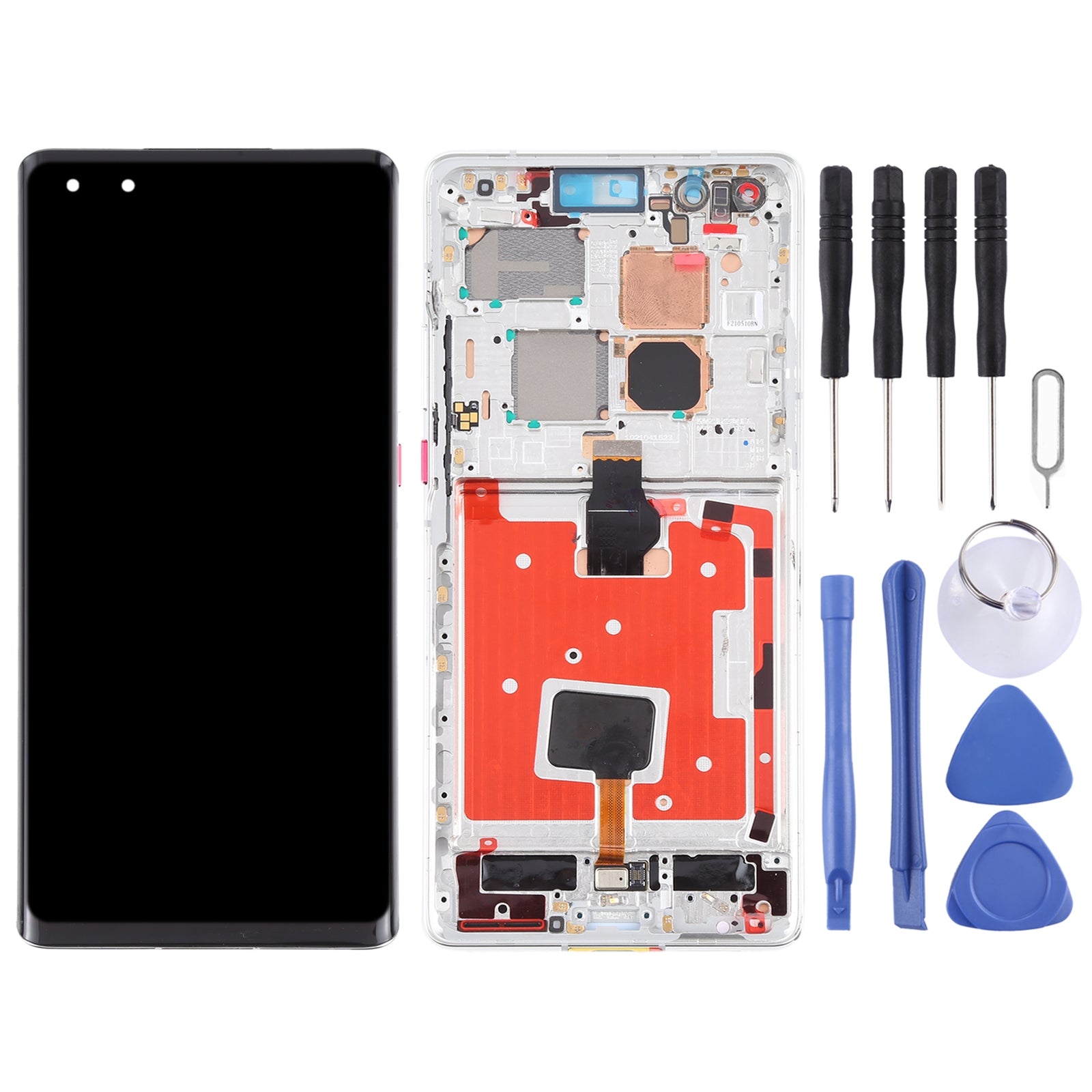 Ecran Complet LCD + Tactile + Châssis Huawei Mate 40 Pro Argent
