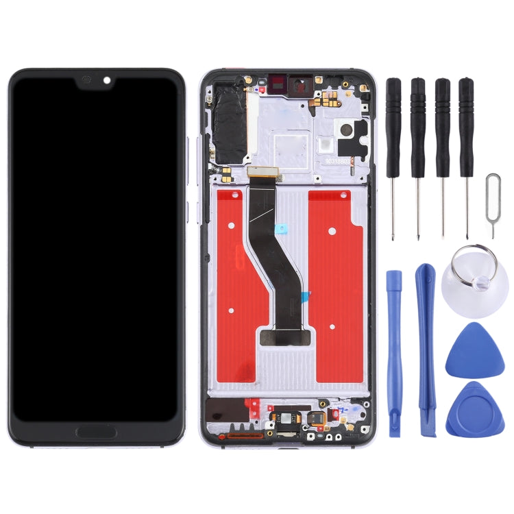 LCD Screen and Digitizer Full Assembly with Frame for Huawei P20 Pro (Twilight)