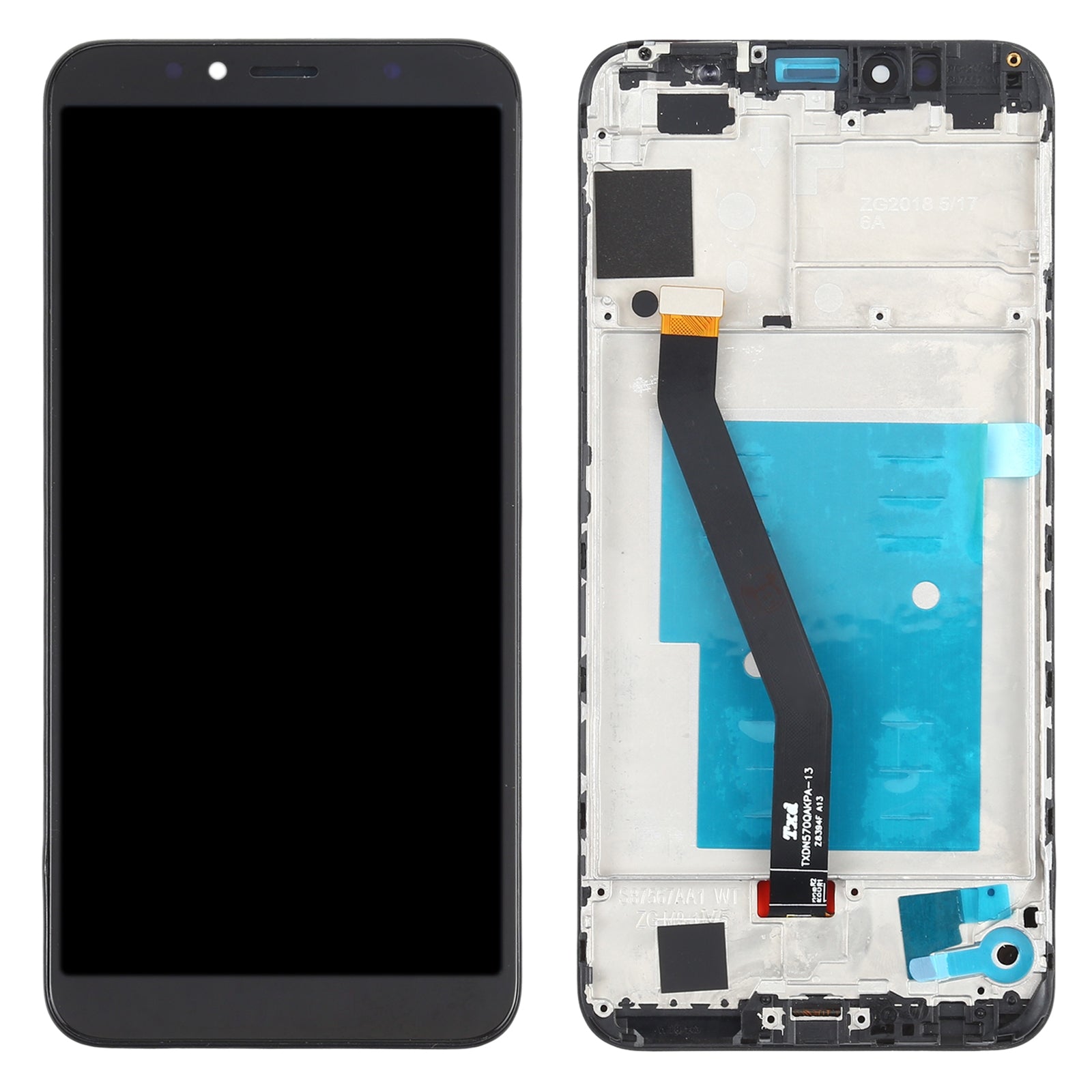Pantalla Completa LCD + Tactil + Marco Huawei Y6 (2018) Negro